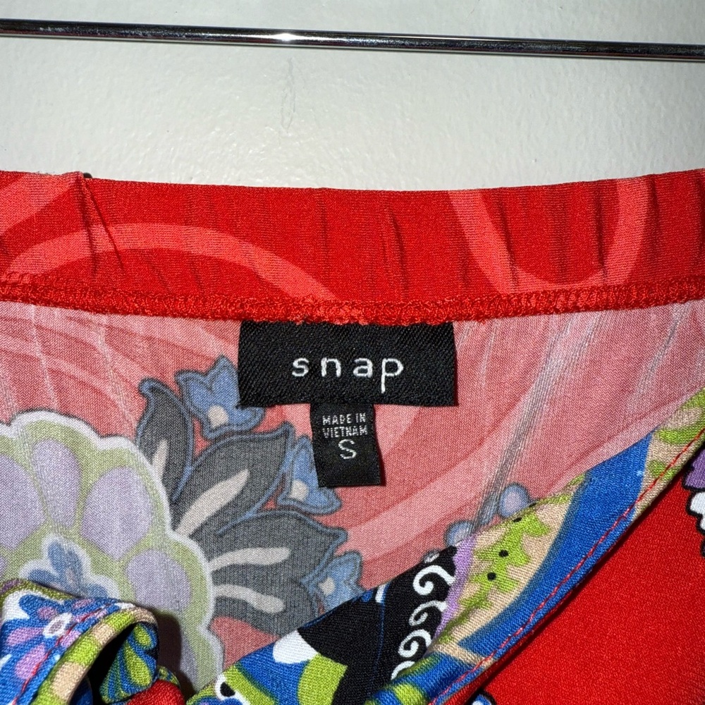 Snap Red Paisley Maxi Dress - Picture 6 of 8